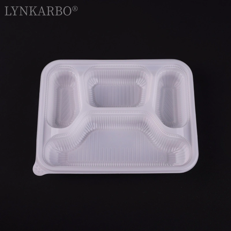 Czteroprzedziałowy pojemnik na żywność CPLA