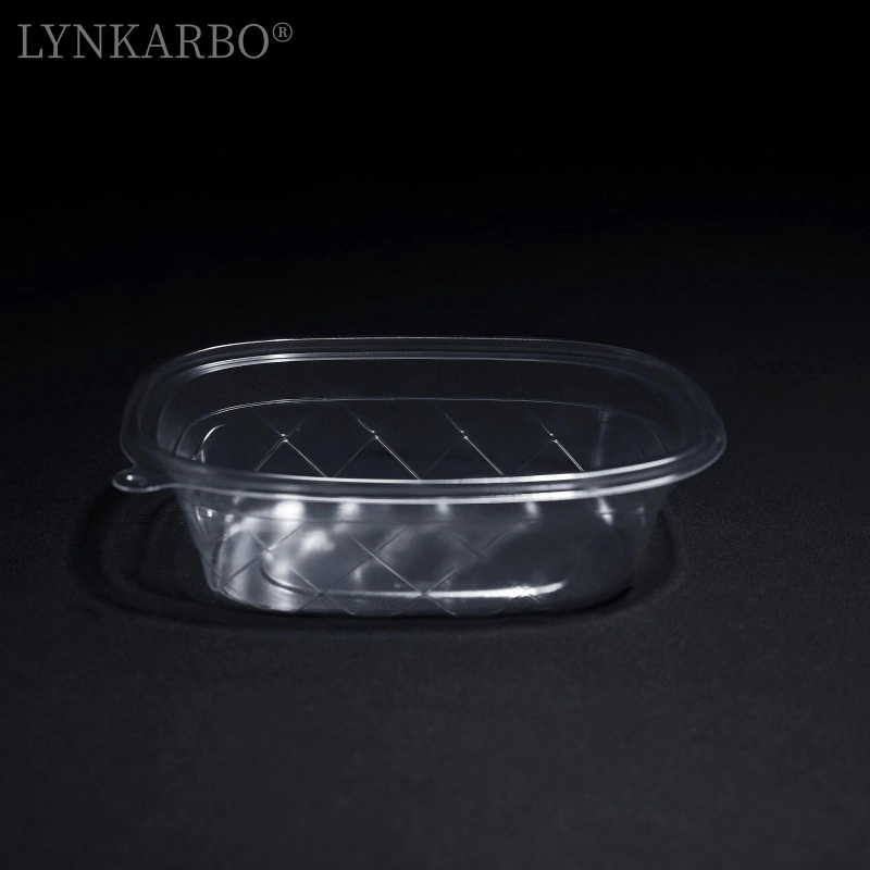 Prostokątny pojemnik na zimną żywność z PLA